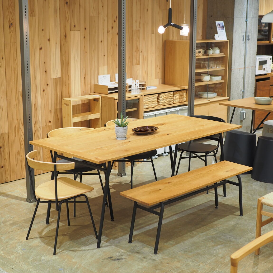 無印良品 鉄・鉄・鉄セット スチールユニットシェルフ帆布バスケットセット・幅42cmタイプ